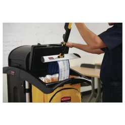 Rubbermaid Commercial Plastic Storage/Trash Compartment Cover - Black