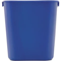 Rubbermaid Commercial 13.63-Quart Rectangular Deskside Recycling Container - Small, Blue