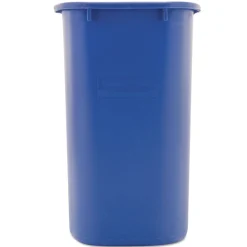 Rubbermaid Commercial 28.13-Quart Rectangular Deskside Recycling Container - Medium, Blue