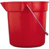 Rubbermaid Commercial 10-Quart 10.5 in. Round Plastic Utility Pail - Red