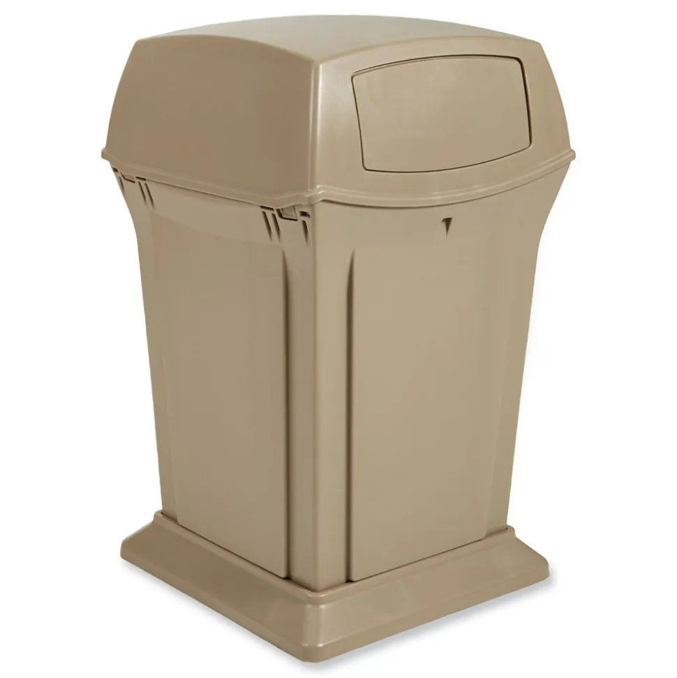Rubbermaid Commercial Ranger 45-Gallon Fire-Safe Structural Foam Container - Beige
