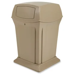Rubbermaid Commercial Ranger 45-Gallon Fire-Safe Structural Foam Container - Beige