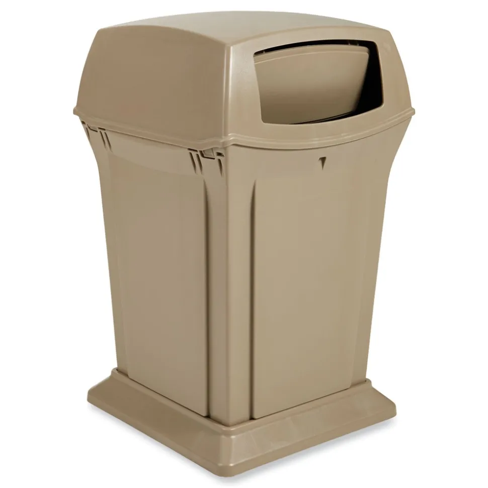 Rubbermaid Commercial Ranger 45-Gallon Fire-Safe Structural Foam Container - Beige