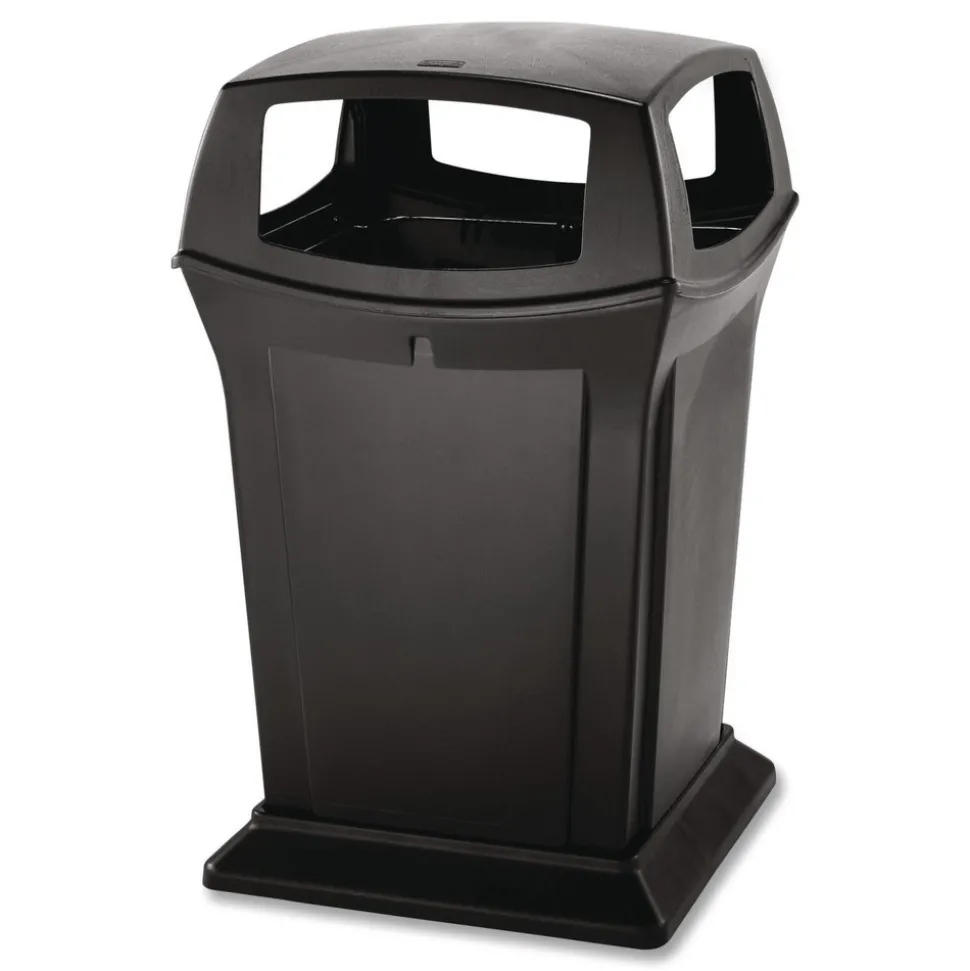 Rubbermaid Commercial Ranger 45-Gallon Fire-Safe Structural Foam Open-Style Container - Black
