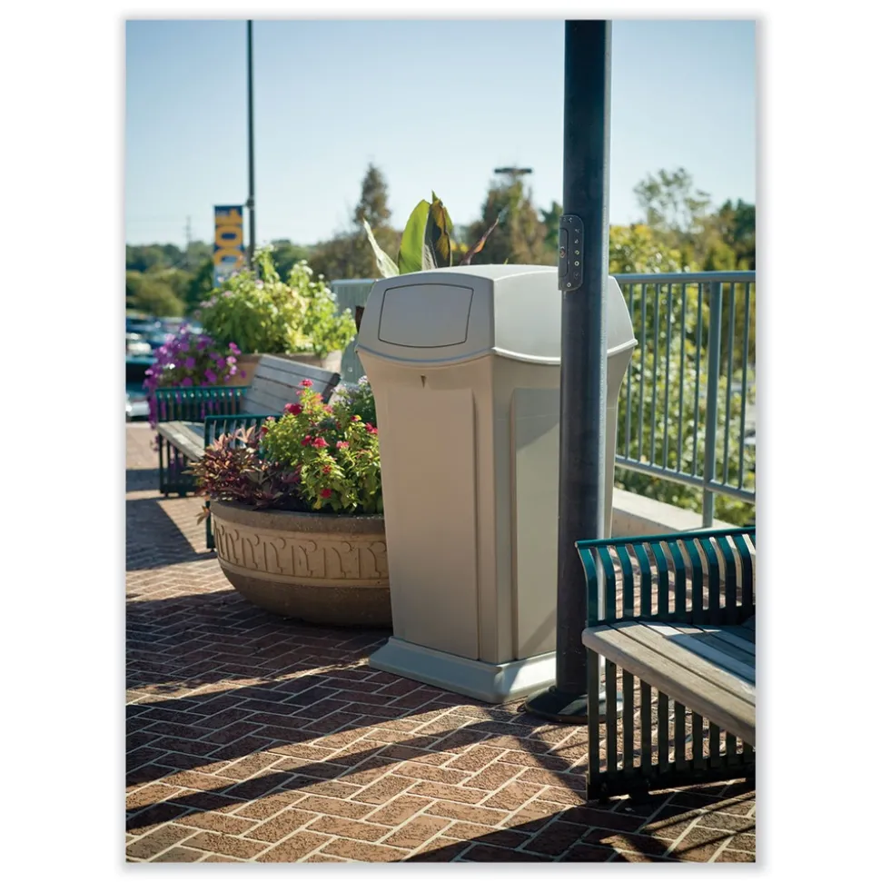 Rubbermaid Commercial Ranger 35-Gallon Fire-Safe Structural Foam Container - Beige