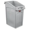 Rubbermaid Commercial Slim Jim 23 Gallon Polyethylene Under-Counter Container - Gray