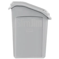 Rubbermaid Commercial Slim Jim 23 Gallon Polyethylene Under-Counter Container - Gray