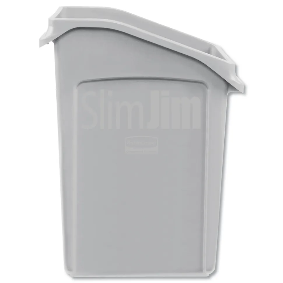Rubbermaid Commercial Slim Jim 23 Gallon Polyethylene Under-Counter Container - Gray
