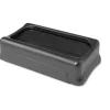 Rubbermaid Commercial Slim Jim 11.38 in. x 20.5 in. x 5 in. Swing Lid - Black