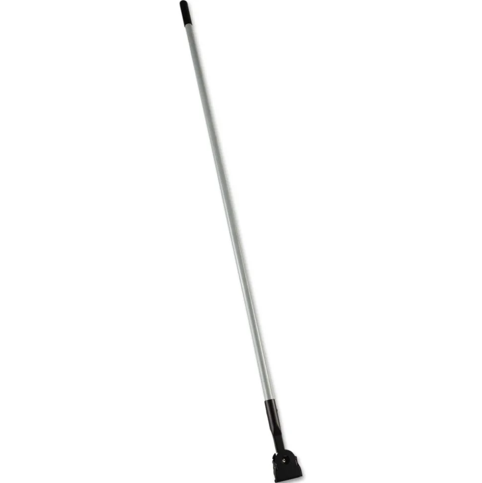 Rubbermaid Commercial Snap-On Fiberglass 1 in. Diameter x 60 in. Dust Mop Handle - Gray/Black