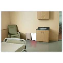 Rubbermaid Commercial Streamline 8-Gallon Resin Front Step Style Step-On Container - Beige