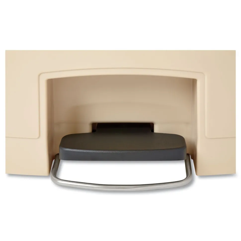 Rubbermaid Commercial Streamline 13-Gallon Resin Front Step Style Step-On Container - Beige