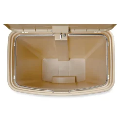 Rubbermaid Commercial Streamline 13-Gallon Resin Front Step Style Step-On Container - Beige