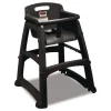 Rubbermaid Commercial Sturdy Chair Youth Seat with Casters Black