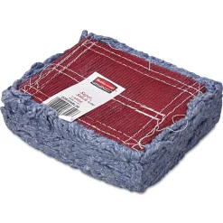 Rubbermaid Commercial Super Stitch Cotton/Synthetic Blend Mop Head - Large, Blue (6/Carton)