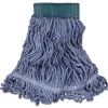 Rubbermaid Commercial Super Stitch Blend Cotton/Synthetic Mop Head - Medium, Blue (6/Carton)