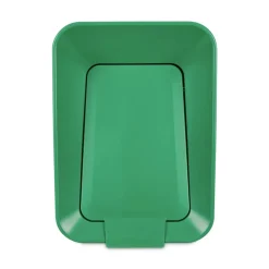 Rubbermaid Commercial Sustain 15 gal Metal/Plastic Decorative Refuse with Recycling Lid - Black/Green