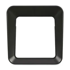 Rubbermaid Commercial Sustain 23 gal Metal/Plastic Decorative Refuse with Recycling Lid - Black