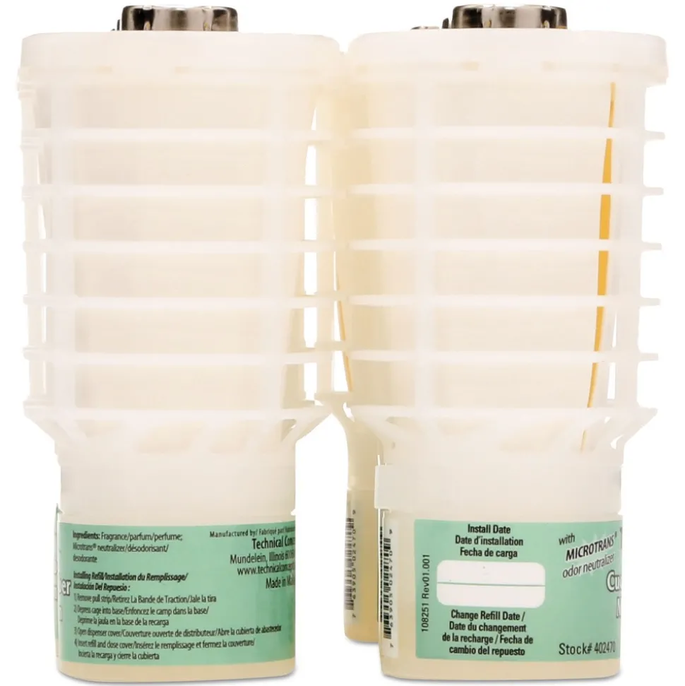 Rubbermaid Commercial TCell Microtrans Odor Neutralizer Refill - Cucumber Melon (6/Carton)