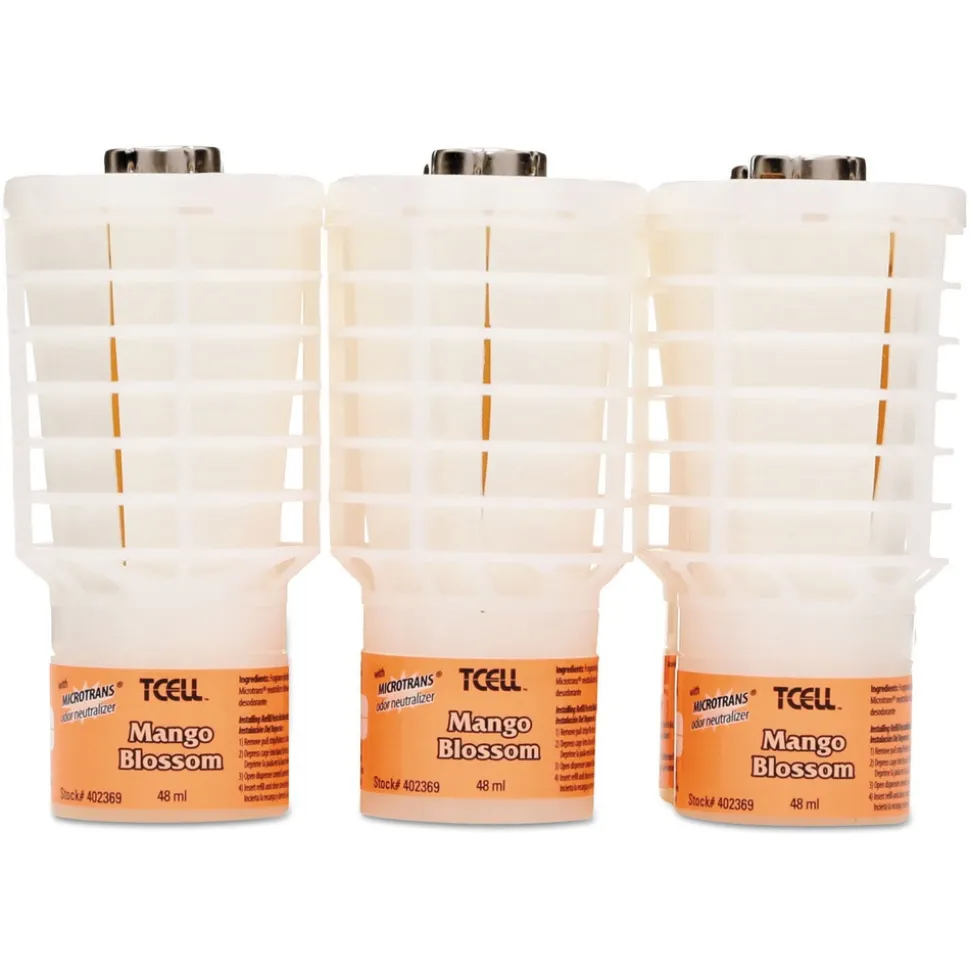 Rubbermaid Commercial TCell 48 mL Microtrans Odor Neutralizer Refill - Mango Blossom (6/Carton)