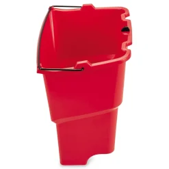 Rubbermaid Commercial WaveBrake 2.0 18 Quart Plastic Dirty Water Bucket - Red