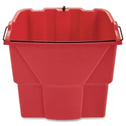 Rubbermaid Commercial WaveBrake 2.0 18 Quart Plastic Dirty Water Bucket - Red