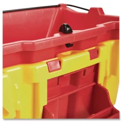 Rubbermaid Commercial WaveBrake 2.0 18 Quart Plastic Dirty Water Bucket - Red