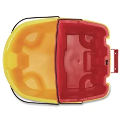Rubbermaid Commercial WaveBrake 2.0 18 Quart Plastic Dirty Water Bucket - Red