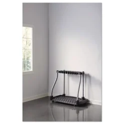 Rubbermaid FastTrack Garage Tool Tower Rack Plastic Holds Up to 40 Tools 38-in x 20.5-in x 34.4-in Black