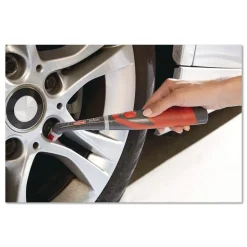 Rubbermaid Multi-Purpose Cordless Battery Power Scrubber Red/White Nylon Bristles 12.68-in Brush 7-in Red/Black Handle