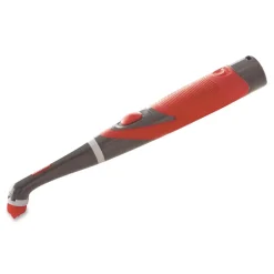 Rubbermaid Reveal Power Scrubber Red/White Nylon Bristles 1.73-in Brush Red Plastic Handle