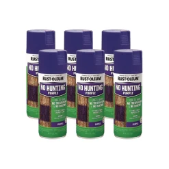 Rust-Oleum 12 oz. Aerosol Can Specialty No Hunting Spray Paint - Flat Purple (6/Carton)