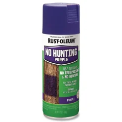 Rust-Oleum 12 oz. Aerosol Can Specialty No Hunting Spray Paint - Flat Purple (6/Carton)
