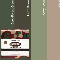 Rust-Oleum 12 oz. Aerosol Can Camouflage 2X Ultra Cover Spray Paint Kit - Assorted Colors (6/Carton)