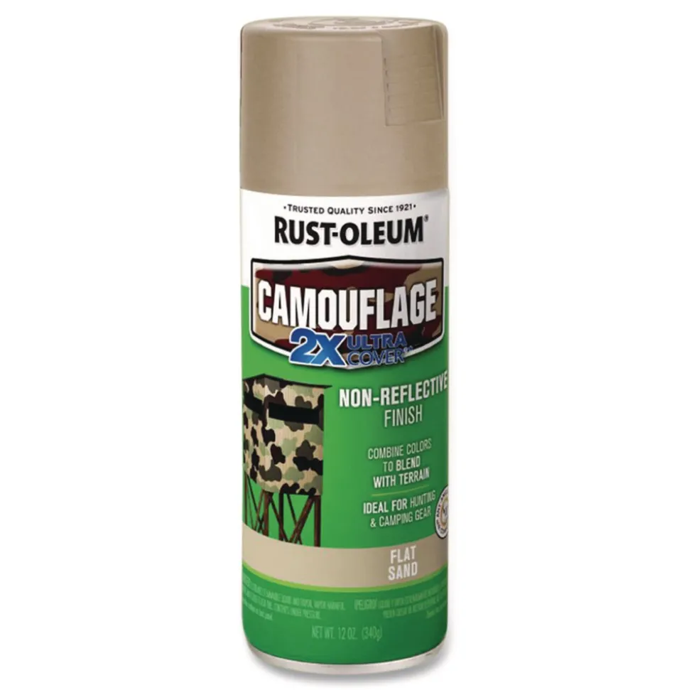 Rust-Oleum 12 oz. Aerosol Can Camouflage Spray Paint - Flat Sand
