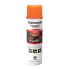 Rust-Oleum 17 oz. Aerosol Can Industrial Choice M1600 System Solvent-Based Precision Line Marking Paint - Flat Fluorescent Orange (12/Carton)