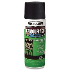 Rust-Oleum 12 oz. Aerosol Can Camouflage Spray Paint - Flat Black