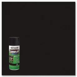 Rust-Oleum 12 oz. Aerosol Can Camouflage Spray Paint - Flat Black