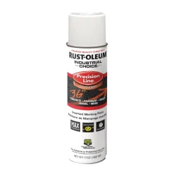 Rust-Oleum 17 oz. Aerosol Can Industrial Choice M1600 System Solvent-Based Precision Line Marking Paint - Flat White (12/Carton)