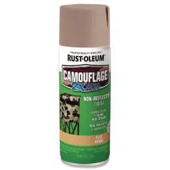 Rust-Oleum 12 oz. Aerosol Can Camouflage Spray Paint - Flat Khaki