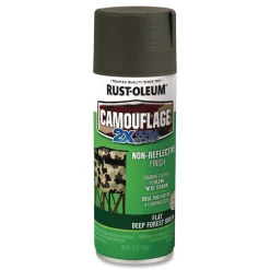 Rust-Oleum 12 oz. Aerosol Can Camouflage Spray Paint - Flat Deep Forest Green