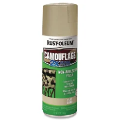 Rust-Oleum 12 oz. Aerosol Can Camouflage Spray Paint - Flat Sand (6/Carton)
