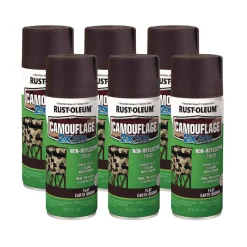 Rust-Oleum 12 oz. Aerosol Can Camouflage Spray Paint - Flat Earth Brown (6/Carton)