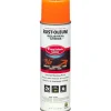 Rust-Oleum 17 oz. Aerosol Can Industrial Choice Precision Line Marking Paint - Flat Fluorescent Orange (12/Carton)