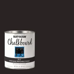 Rust-Oleum Chalkboard Paint, Matte Black, Quart Can, 4/Carton