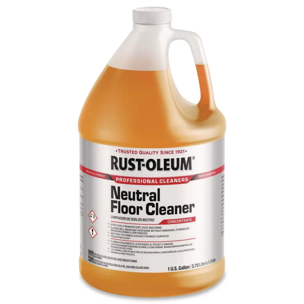 Rust-Oleum Concentrated Neutral Floor Cleaner Pine Scent 1 gal Bottle (4/Carton)
