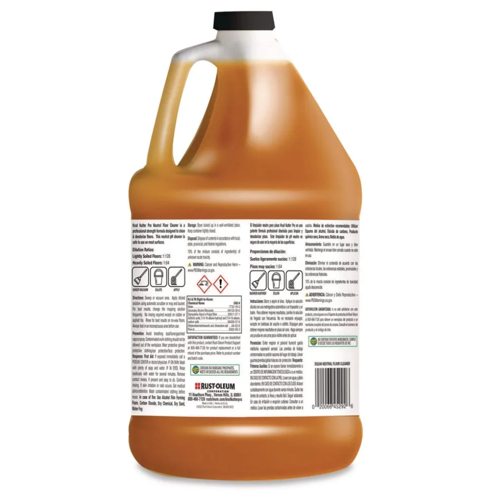 Rust-Oleum Concentrated Neutral Floor Cleaner Pine Scent 1 gal Bottle (4/Carton)