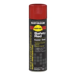 Rust-Oleum Hard Hat 15 oz. Aerosol Can High Performance V2100 System Rust Preventive Enamel Spray Paint - Flat White (6/Carton)