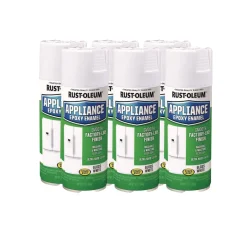 Rust-Oleum Specialty Appliance Epoxy Spray Paint, Gloss White, 12 oz Aerosol Can, 6/Carton