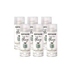 Rust-Oleum Specialty Triple Thick Glaze Spray Paint, High Gloss Clear, 12 oz Aerosol Can, 6/Carton